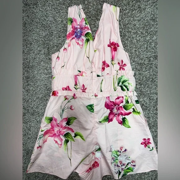EUC Express Embellished Floral Romper - Picture 8 of 8